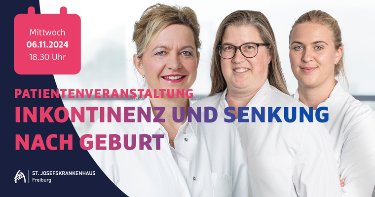 Patientenveranstaltung am 06.11.24 im SJK zum Thema Inkontinenz nach Geburt